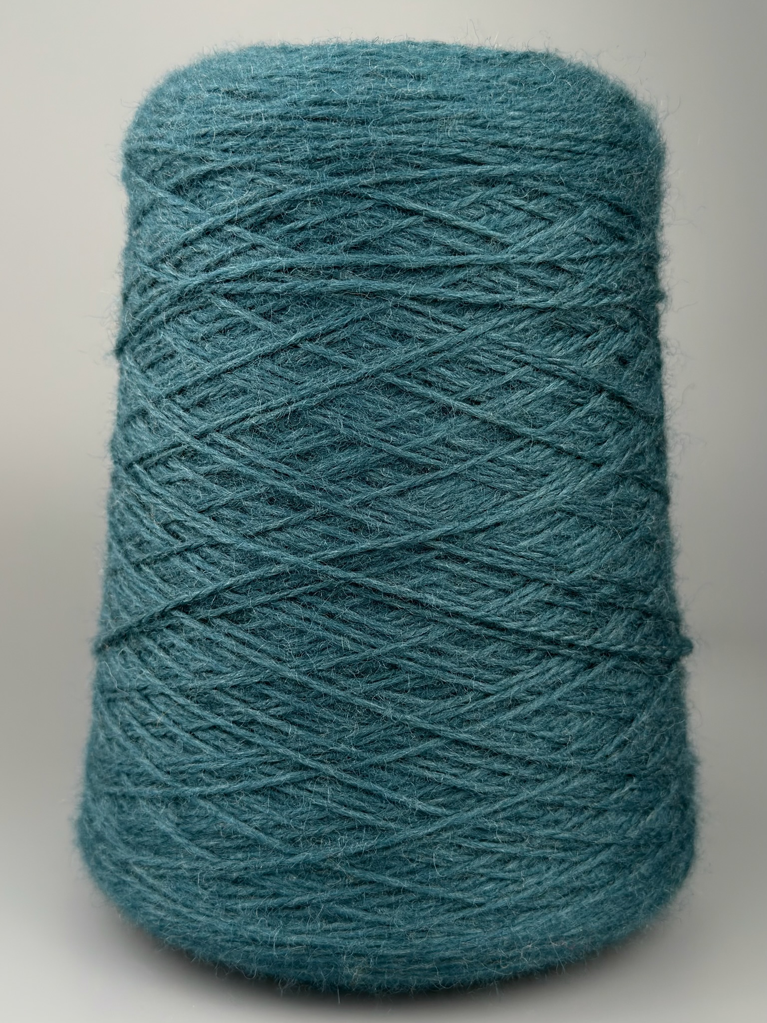Di.Vè Norwaywool Nm 2/5 – Garn 100 % Wolle col. Petrolblau Mélange foto 2